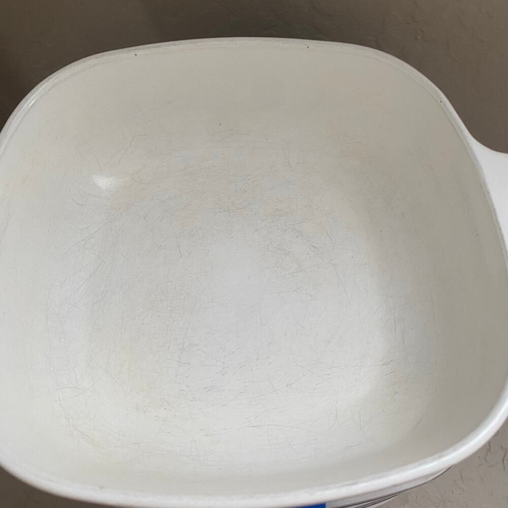 Vintage Set of 3 CorningWare Blue Cornflower 1 Qt Casserole Dishes Glass Lids - Picture 4 of 4